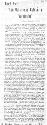 Los batallones Bulnes y Valparaíso