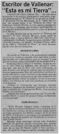 Escritor de Vallenar, "esta es mi tierra" --