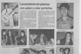 Lanzamiento de poemas con sabor y color porteños.