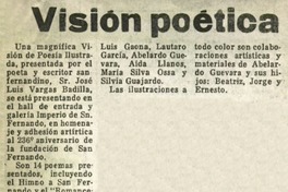 Visión poética.