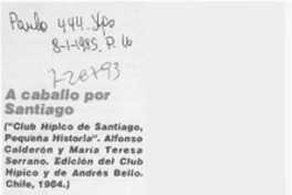 A caballo por Santiago