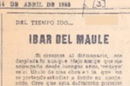 Ibar del Maule