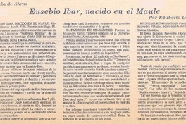 Eusebio Ibar, nacido en el Maule