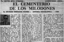 El cementerio de los milodones