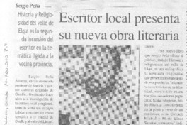 Escritor local presenta su nueva obra literaria
