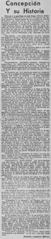 Concepción y su historia