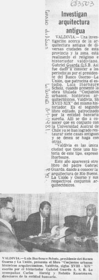 Investigan arquitectura antigua.