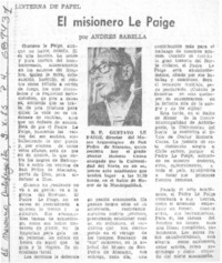 El misionero Le Paige