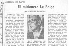 El misionero Le Paige