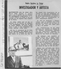 Investigador y artistas.