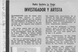 Investigador y artistas.