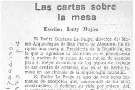 Las cartas sobre la mesa