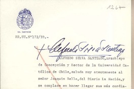 [Tarjeta] 1959 noviembre 18, Santiago, [Chile] [a] Joaquín Edwards Bello