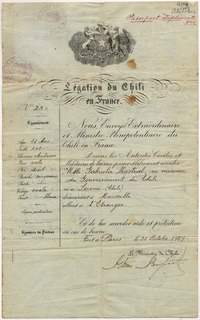 [Pasaporte diplomático] [a] Gabriela Mistral