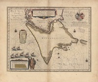Tabvla Magellanica : qua Tierrae del fuego, cum celeberrimis fretis a F. Magellano et I. Le Maire detectis noviffima et accuratiffima defcriptio exhibetur ; Nobili, Et Magnifico Viro, D. Constantino Hvgenio Eqviti, Domino in Zvylichem, Et Illvstrissimo Principi Avraico A Secretis