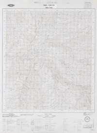 Tres Cruces 2915 - 7045 [material cartográfico] : Instituto Geográfico Militar de Chile.