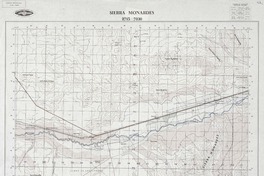 Sierra Monardes 2715 - 7030 [material cartográfico] : Instituto Geográfico Militar de Chile.