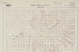 Sierra Vicuña Mackenna 2430 - 7000 [material cartográfico] : Instituto Geográfico Militar de Chile.