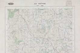 San Jerónimo 3715 - 7245 [material cartográfico] : Instituto Geográfico Militar de Chile.