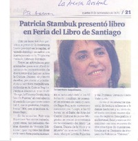 Patricia Stambuk presentó libro en Feria del Libro de Santiago