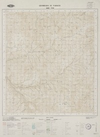 Quebrada El Tabaco 2900 - 7030 [material cartográfico] : Instituto Geográfico Militar de Chile.