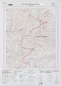 Paso Pehuenche o del Maule 3545 - 7015 [material cartográfico] : Instituto Geográfico Militar de Chile.