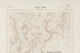 Volcán Maipo 3400 - 6945 [material cartográfico] : Instituto Geográfico Militar de Chile.