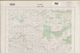 Cunco 3845 - 7200 [material cartográfico] : Instituto Geográfico Militar de Chile.