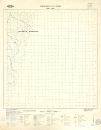 Portezuelo San Pedro 2300 - 6645 [material cartográfico] : Instituto Geográfico Militar de Chile.