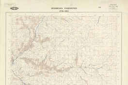 Quebrada Paredones 2730 - 6915 [material cartográfico] : Instituto Geográfico Militar de Chile.