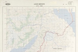 Lago Brown 4715 - 7200 [material cartográfico] : Instituto Geográfico Militar de Chile.