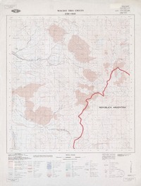 Macizo Tres Cruces 2700 - 6845 [material cartográfico] : Instituto Geográfico Militar de Chile.
