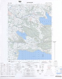 Lago Huilipilún (39°00'-72°00')[material cartográfico] : Instituto Geográfico Militar de Chile.