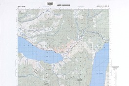 Lago Caburgua (39°00' - 71°45') [material cartográfico] : Instituto Geográfico Militar de Chile.
