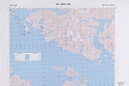 Isla Santa Ana (53° 00' 00" - 73° 07' 30")  [material cartográfico] Instituto Geográfico Militar de Chile.
