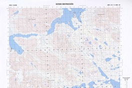 Estero Obstrucción (52° 15' 00''- 72° 45' 00'')  [material cartográfico] Instituto Geográfico Militar de Chile.