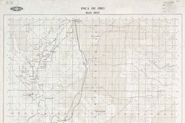 Inca de Oro 2645 - 6945 [material cartográfico] : Instituto Geográfico Militar de Chile.