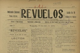 Revuelos Organo Oficial del Ateneo Liceo de Traiguén.