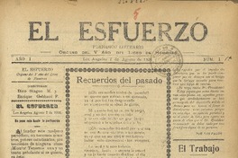 El Esfuerzo órgano del V año del Liceo de Hombres.