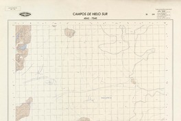 Campos de Hielo Sur 4845 - 7340 [material cartográfico] : Instituto Geográfico Militar de Chile.