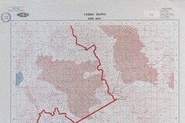Cerro Moño 2500 - 6815 [material cartográfico] : Instituto Geográfico Militar de Chile.