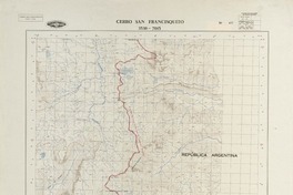 Cerro San Francisquito 3530 - 7015 [material cartográfico] : Instituto Geográfico Militar de Chile.