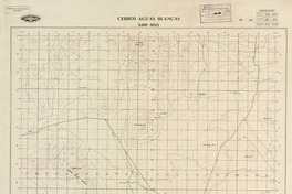 Cerros Aguas Blancas 2400 - 6945 [material cartográfico] : Instituto Geográfico Militar de Chile.