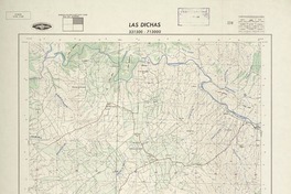 Las Dichas 331500 - 713000 [material cartográfico] : Instituto Geográfico Militar de Chile.