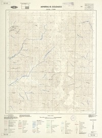 Mineral el Soldado 323730 - 710000 [material cartográfico] : Instituto Geográfico Militar de Chile.