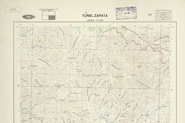 Túnel Zapata 332230 - 711500 [material cartográfico] : Instituto Geográfico Militar de Chile.