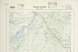 Valdivia de Paine 334500 - 704500 [material cartográfico] : Instituto Geográfico Militar de Chile.