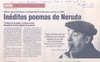 Inéditos poemas de Neruda  [artículo].