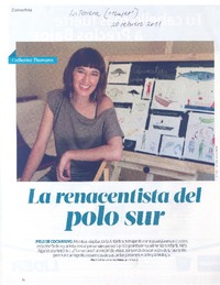 La renacentista del Polo sur  [artículo] Josefina Strahovsky.