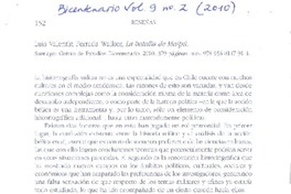 Luis Valentín Ferrada Walker, La batalla de Maipú  [artículo] Cristián Guerrero.